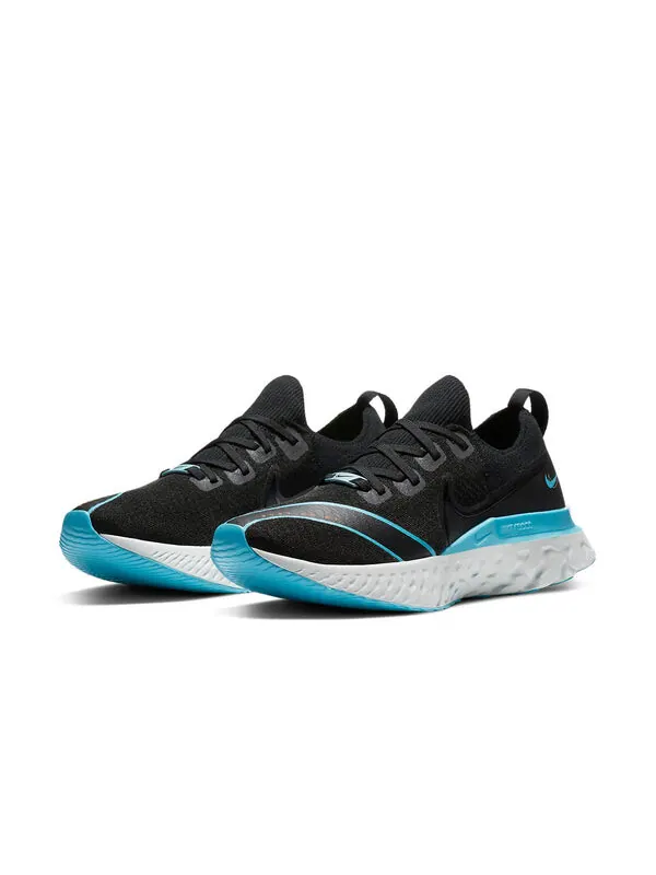 Кроссовки React Infinity Run Flyknit Nike — изображение 3 из 4, черный/синий/платиновый