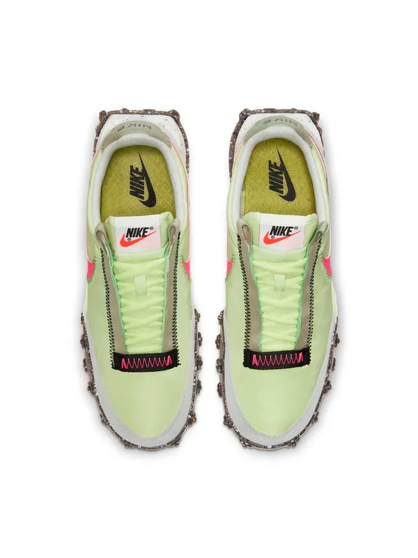 Кроссовки waffle racer crater 'barely volt' Nike — изображение 4 из 4, розовый/черный/зеленый