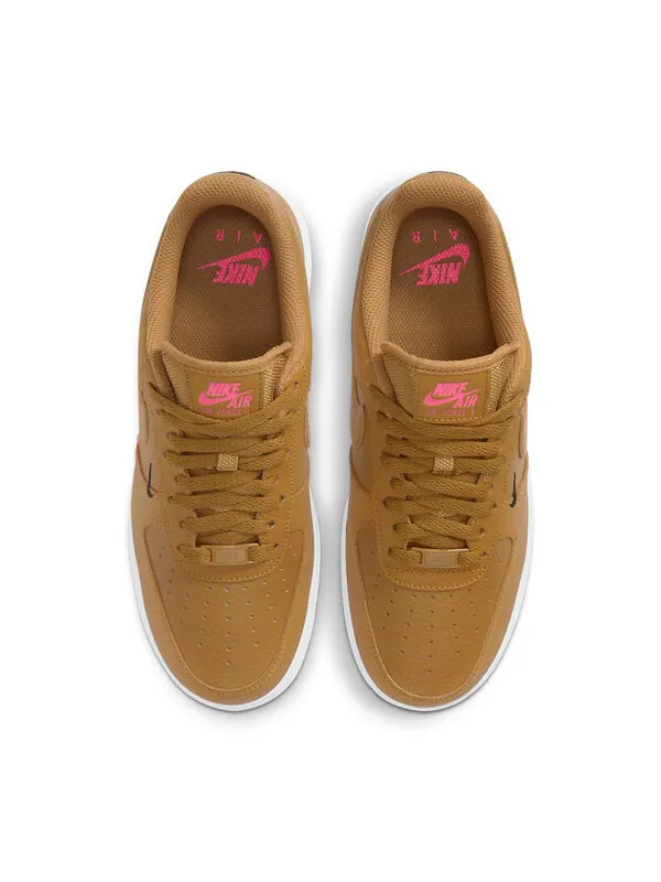 Кроссовки air force 1 '07 essential 'wheat' Nike — изображение 4 из 4, коричневый/синий/розовый