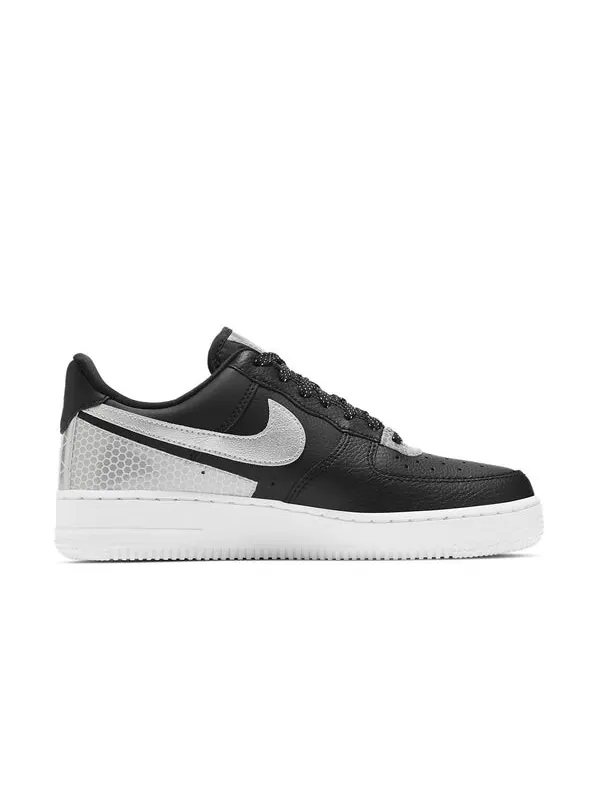 Кроссовки x 3m air force 1 '07 se 'black' Nike — изображение 2 из 4, черный серебристый