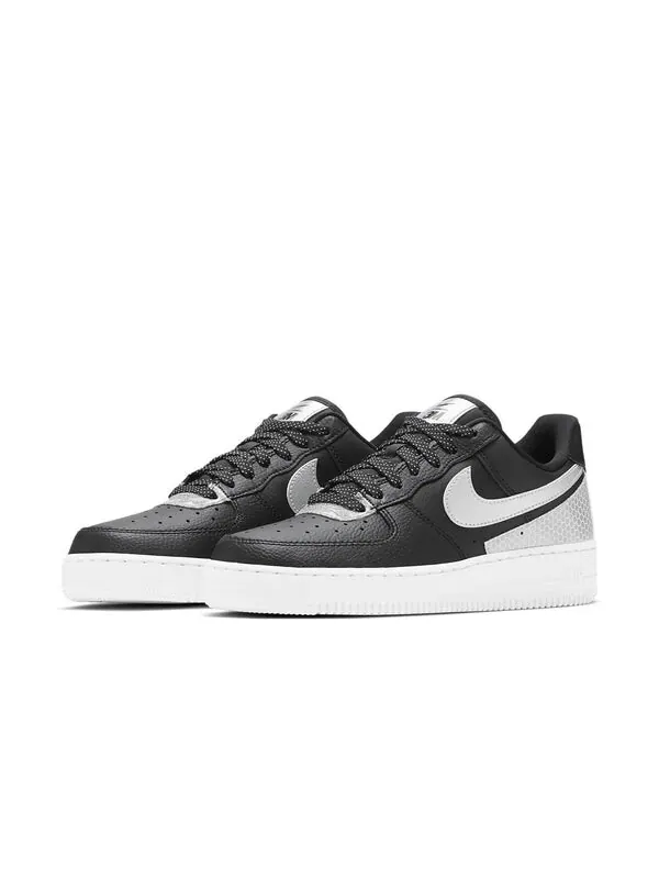 Кроссовки x 3m air force 1 '07 se 'black' Nike — изображение 3 из 4, черный серебристый