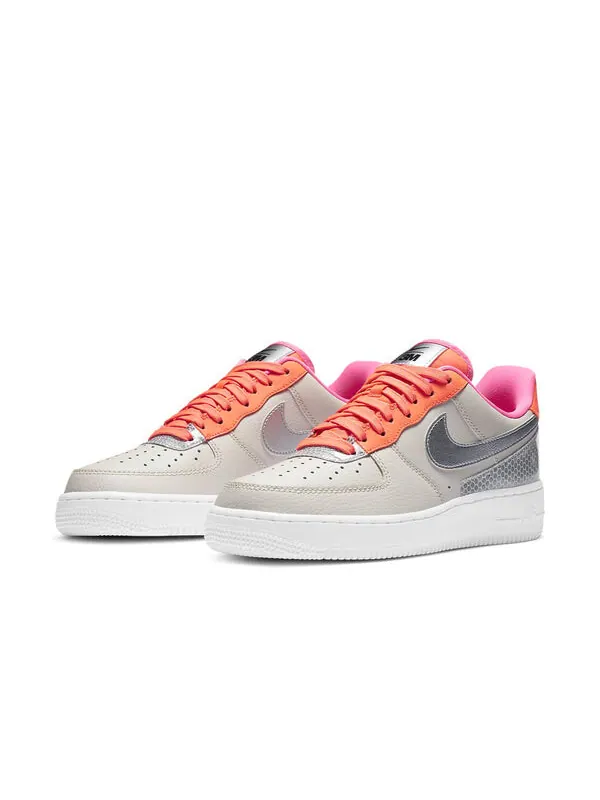 Кроссовки x 3m air force 1 '07 se 'light orewood brown' Nike — изображение 3 из 4, металлик серебристый