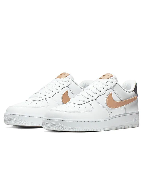 Кроссовки air force 1 low '07 lv8 'removable swoosh - white vachetta tan' Nike — изображение 4 из 4, белый--бежевый