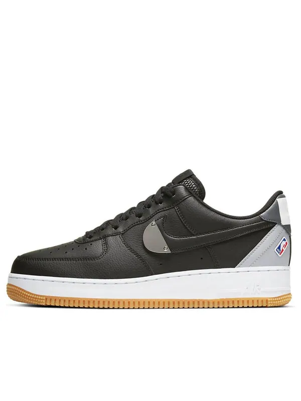 Кроссовки x nba air force 1 '07 lv8 'black wolf grey' Nike — изображение 1 из 4, черный