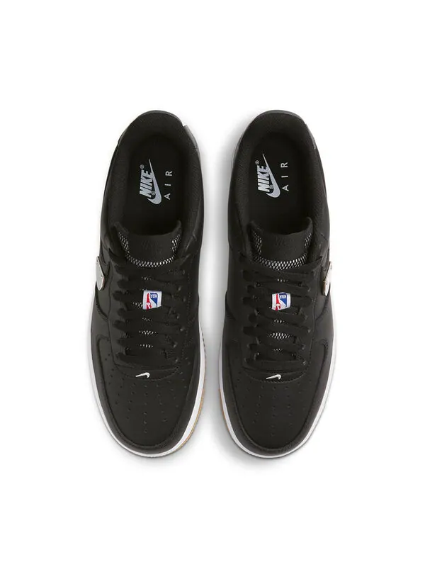 Кроссовки x nba air force 1 '07 lv8 'black wolf grey' Nike — изображение 4 из 4, черный