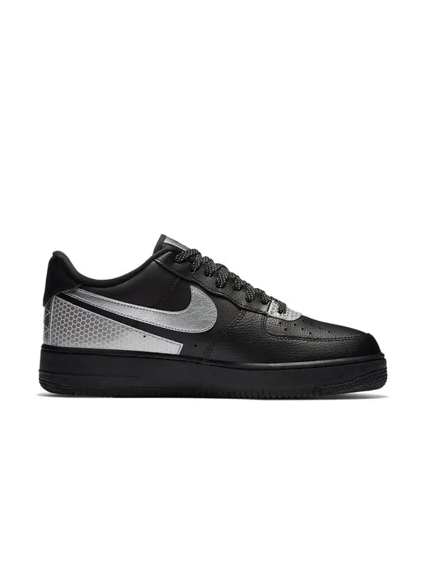 Кроссовки x 3m air force 1 '07 lv8 'black' Nike — изображение 2 из 4, черный/серебристый
