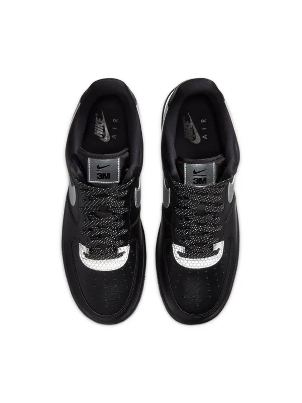 Кроссовки x 3m air force 1 '07 lv8 'black' Nike — изображение 4 из 4, черный/серебристый