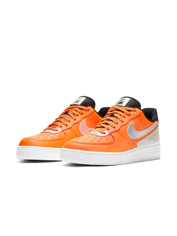 Кроссовки x 3m air force 1 '07 se 'total orange' Nike — изображение 3 из 4, белый/оранжевый