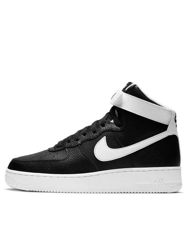 Кроссовки air force 1 '07 high 'black white' Nike — изображение 1 из 4, черный