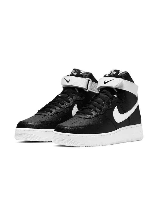 Кроссовки air force 1 '07 high 'black white' Nike — изображение 3 из 4, черный