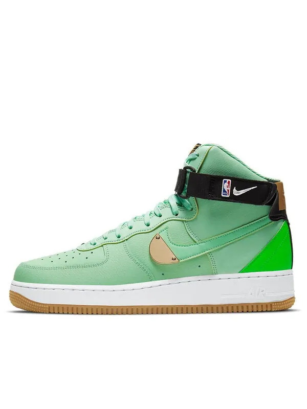 Кроссовки x nba air force 1 high 'celtics green' Nike — изображение 1 из 4, зеленый/белый