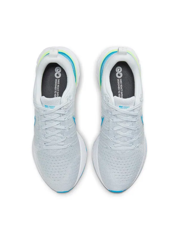 Кроссовки react infinity run flyknit 2 Nike — изображение 4 из 4, серый/синий
