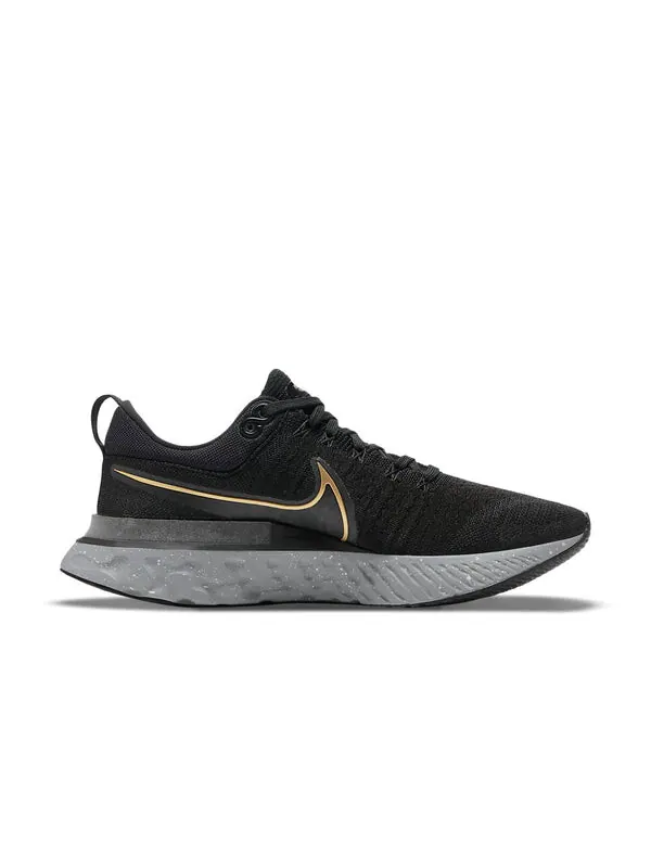 Кроссовки react infinity run flyknit 2 Nike — изображение 2 из 4, черный/серый/коричневый