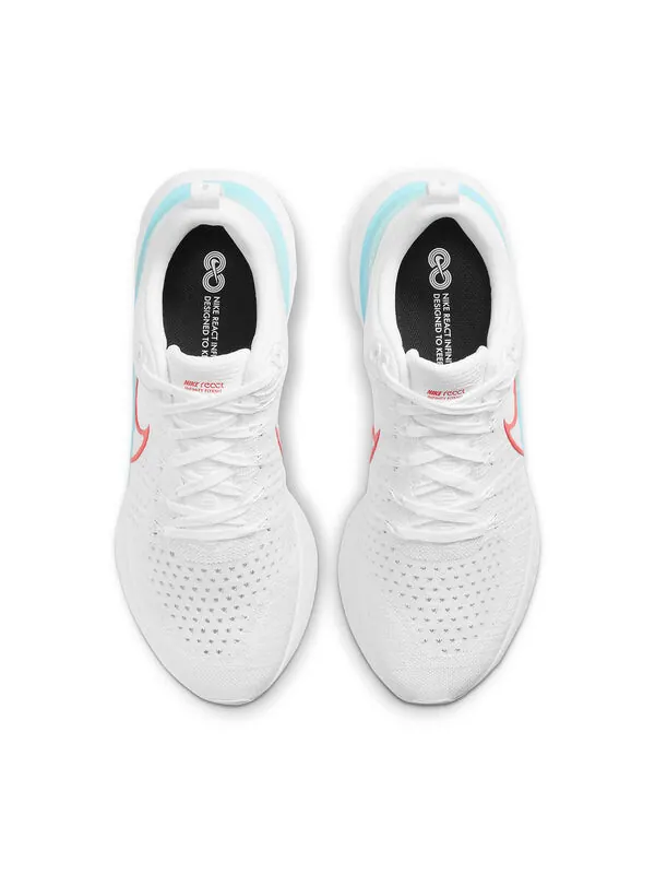 Кроссовки react infinity run flyknit 2 Nike — изображение 4 из 4, белый///красный
