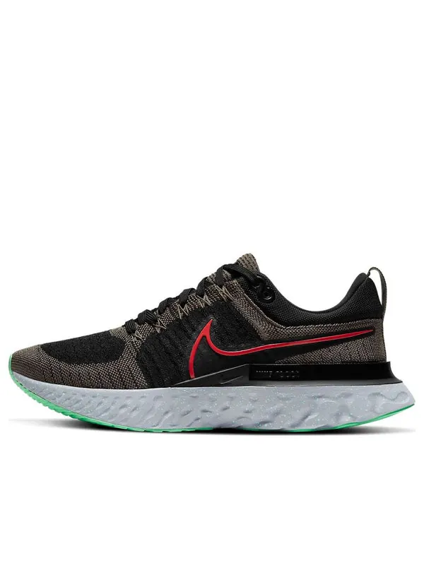 Кроссовки react infinity run flyknit 2 'ridgerock' Nike — изображение 1 из 4, черный/зеленый/красный