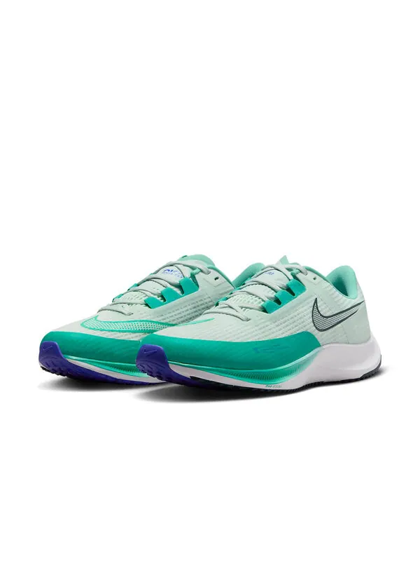 Кроссовки rival fly 3 Nike — изображение 2 из 4, зеленый/белый/черный