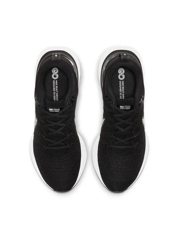 Кроссовки react infinity run flyknit 2 Nike — изображение 4 из 4, черный/серый/белый