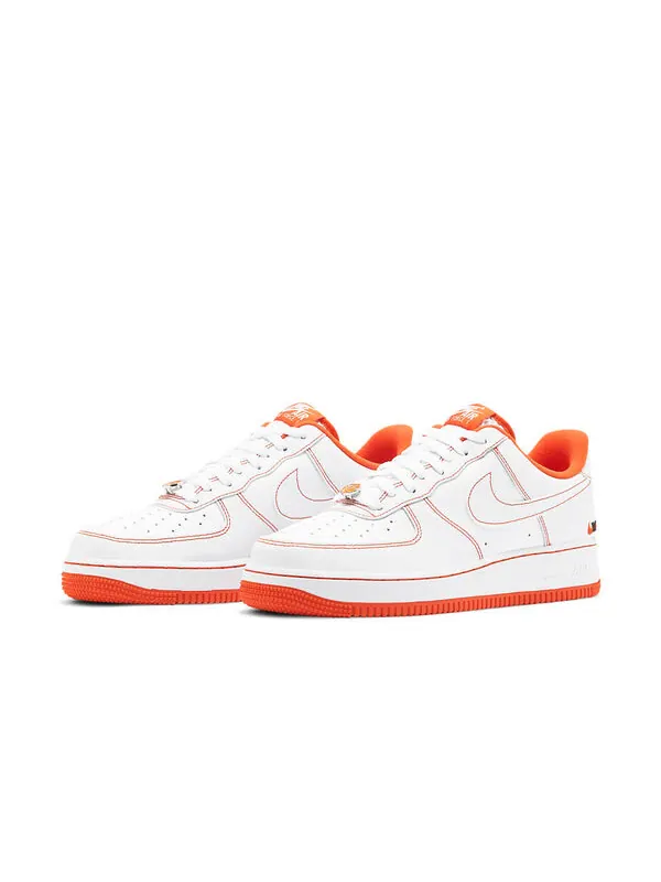 Кроссовки air force 1 низкие Nike — изображение 3 из 4, белый/оранжевый/черный