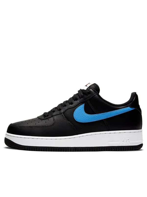 Кроссовки air force 1 '07 'mismatch swooshes - black' Nike — изображение 1 из 4, черный