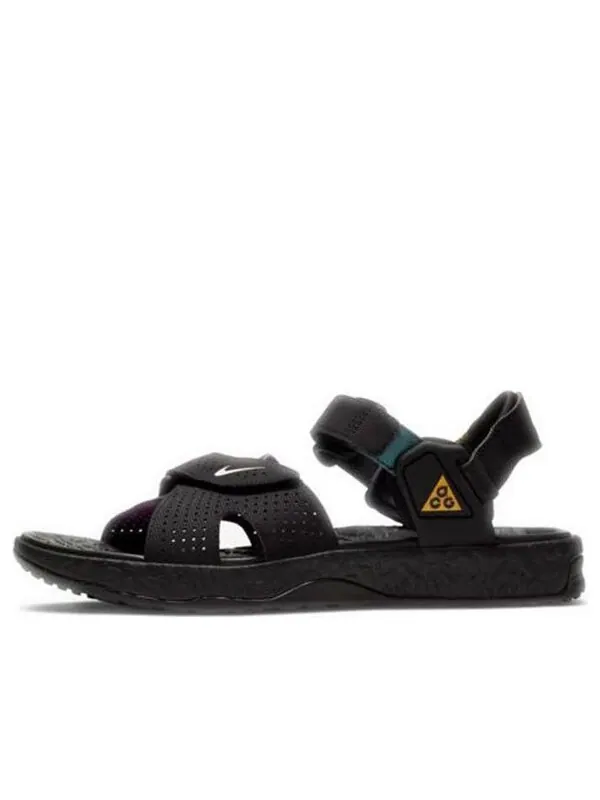 Сандалии acg air deschutz 'black vivid purple' Nike — изображение 1 из 4, черный/фиолетовый/белый