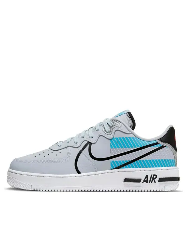 Кроссовки x 3m air force 1 react lx 'pure platinum baltic blue' Nike — изображение 1 из 4, платиновый/черный/синий