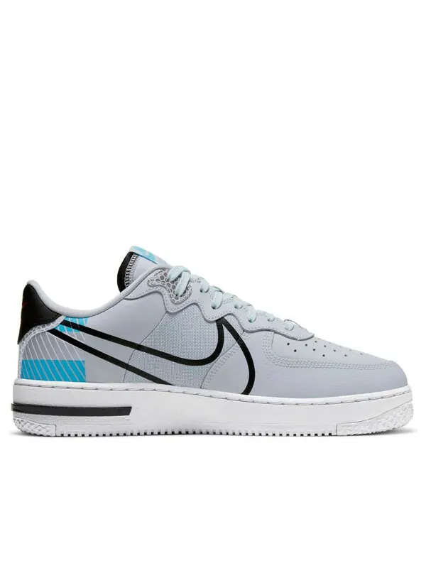 Кроссовки x 3m air force 1 react lx 'pure platinum baltic blue' Nike — изображение 2 из 4, платиновый/черный/синий
