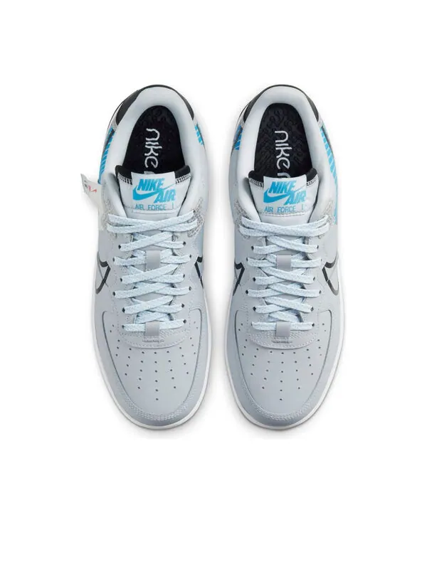 Кроссовки x 3m air force 1 react lx 'pure platinum baltic blue' Nike — изображение 4 из 4, платиновый/черный/синий
