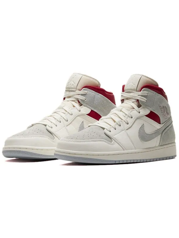 Кроссовки 1 mid x sneakersnstuff 'past, present, future' Air Jordan — изображение 3 из 4, бежевый