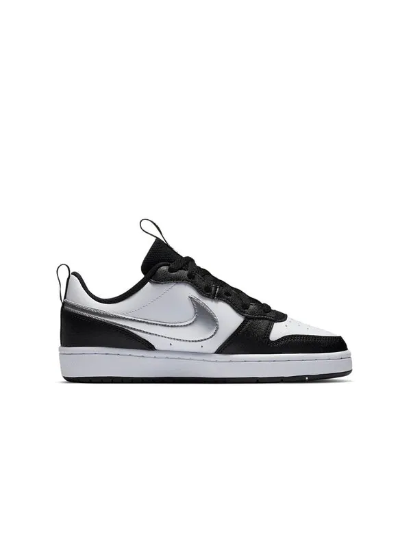 Кроссовки Court Borough Low 2 Nike — изображение 2 из 4, черный/белый/серебристый