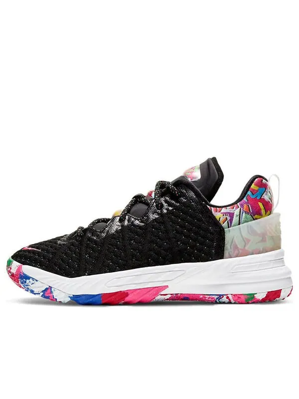 Кроссовки леброн 18 Nike — изображение 1 из 4, черный/белый/розовый