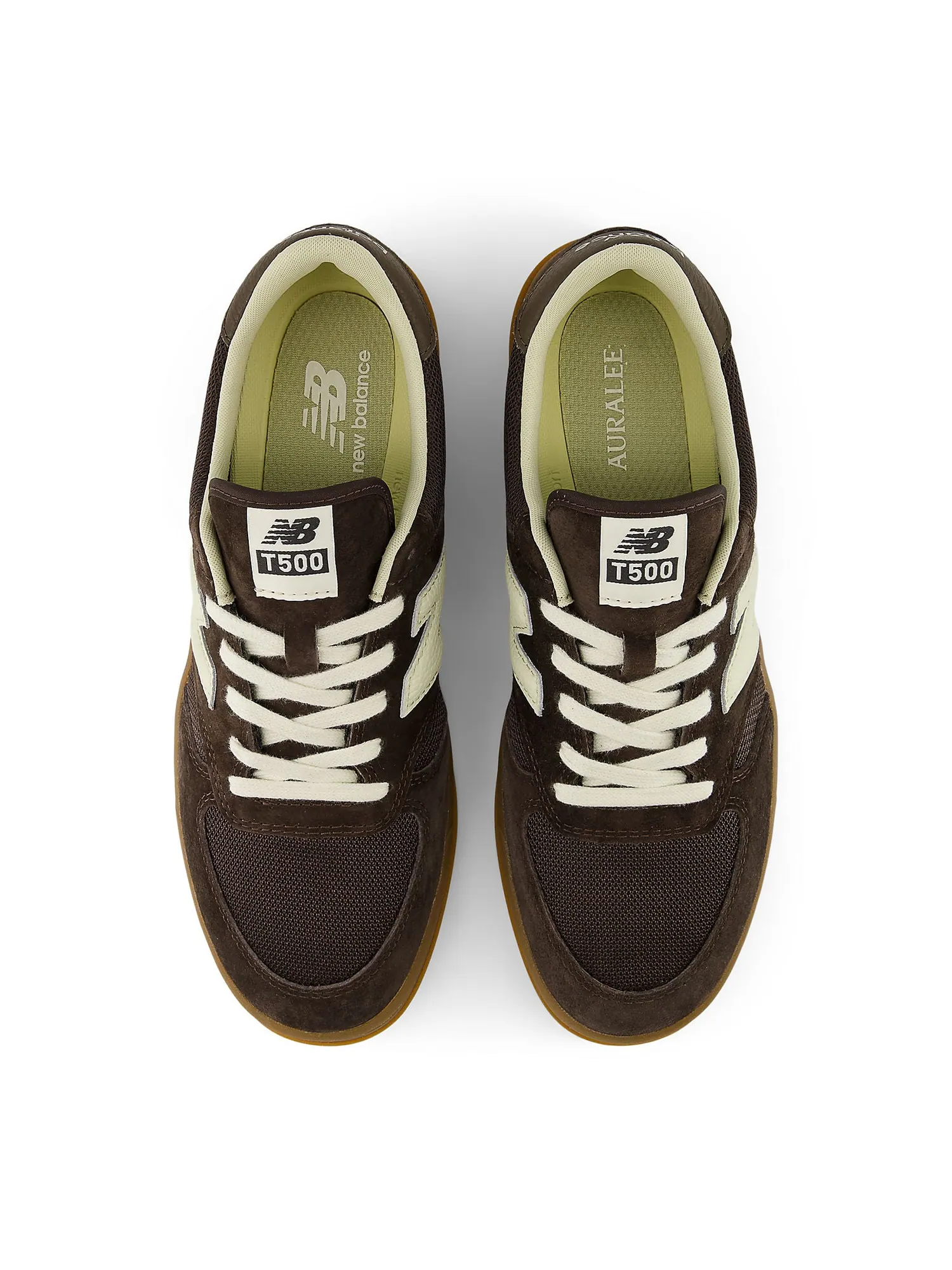 Кроссовки New Balance x AURALEE T500 'Vintage Brown' — изображение 3 из 6, коричневый