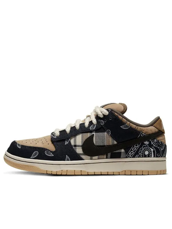 Кроссовки x travis scott sb dunk low premium qs Nike — изображение 1 из 4, черный/черный-бежевый