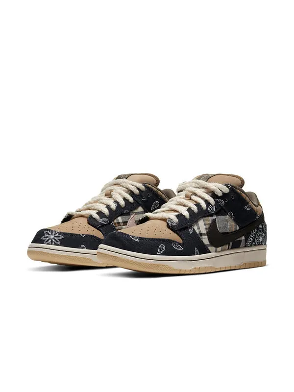 Кроссовки x travis scott sb dunk low premium qs Nike — изображение 3 из 4, черный/черный-бежевый