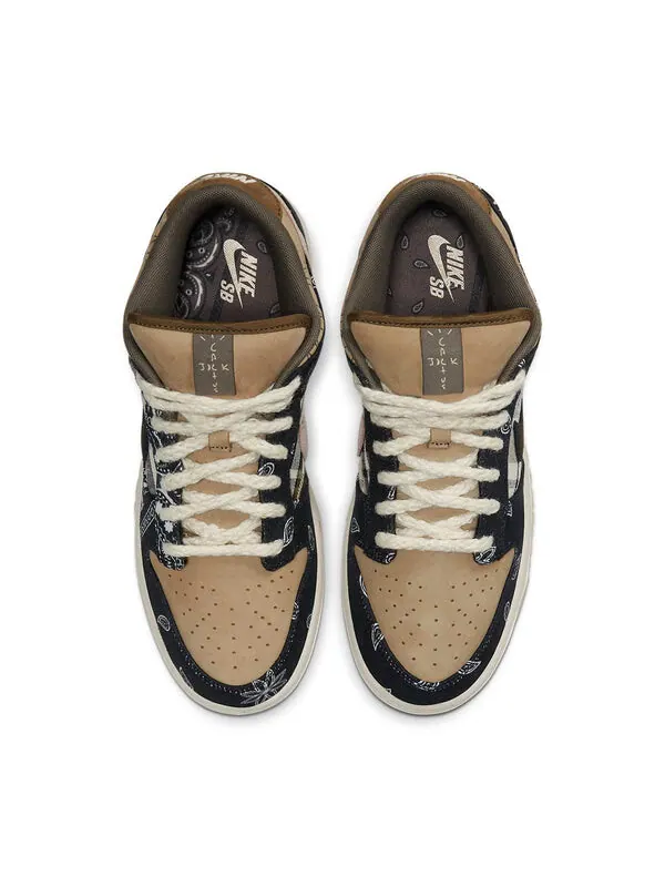 Кроссовки x travis scott sb dunk low premium qs Nike — изображение 4 из 4, черный/черный-бежевый