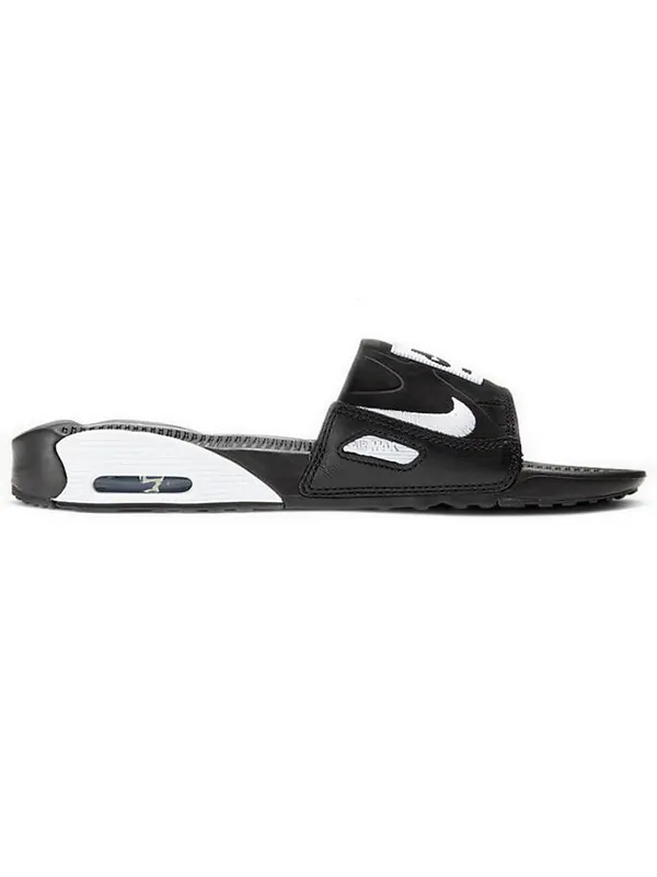 Тапочки air max 90 slide 'black white' Nike — изображение 2 из 4, черный/белый