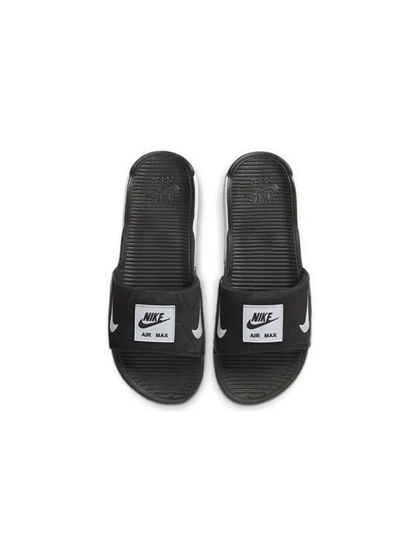 Тапочки air max 90 slide 'black white' Nike — изображение 3 из 4, черный/белый