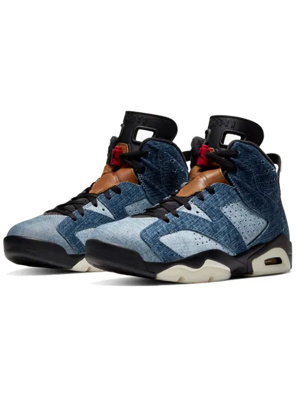 Кроссовки 6 retro 'washed denim' Air Jordan — изображение 3 из 4