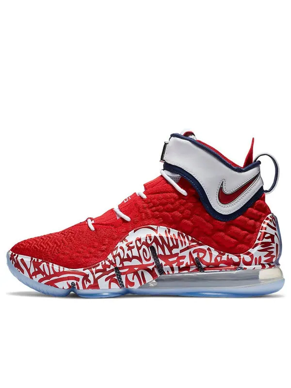 Кроссовки lebron 17 'lebron 4 red graffiti' Nike — изображение 1 из 4, красный