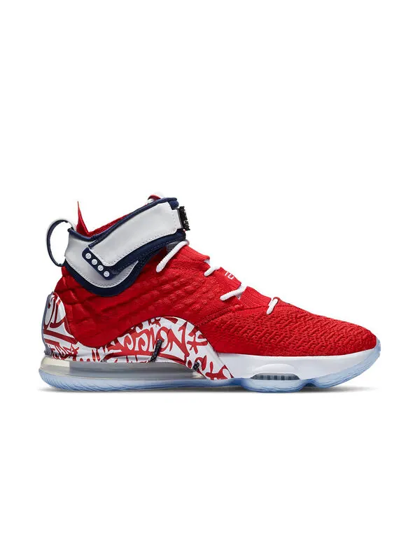 Кроссовки lebron 17 'lebron 4 red graffiti' Nike — изображение 2 из 4, красный