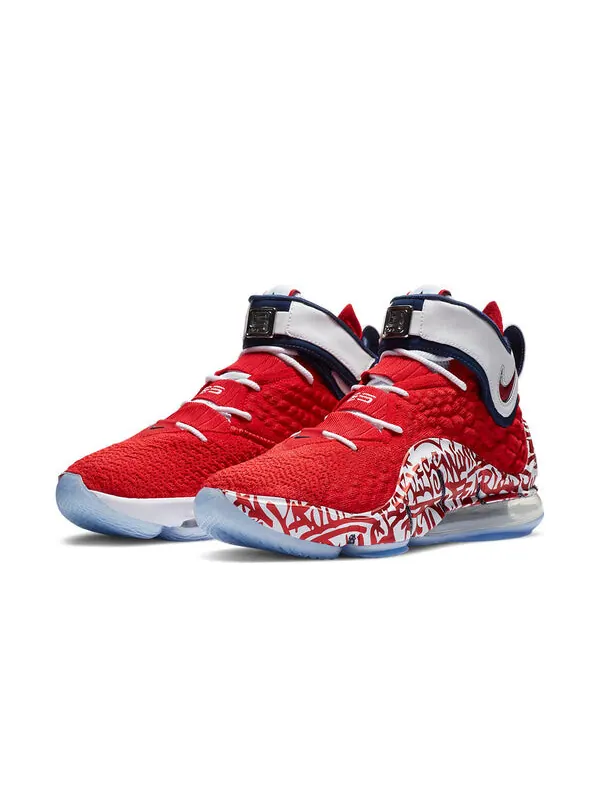 Кроссовки lebron 17 'lebron 4 red graffiti' Nike — изображение 3 из 4, красный