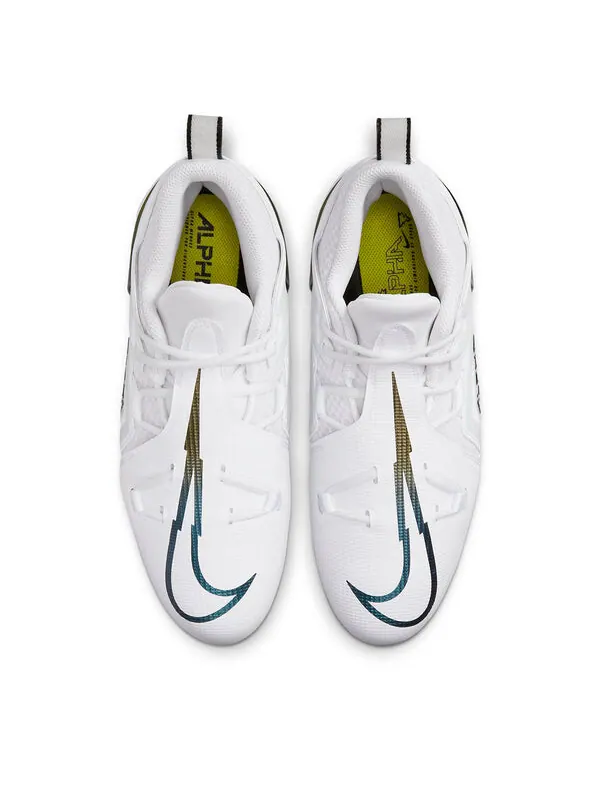 Футбольные бутсы Nike Alpha Menace 3 — изображение 2 из 4, белый/золотистый