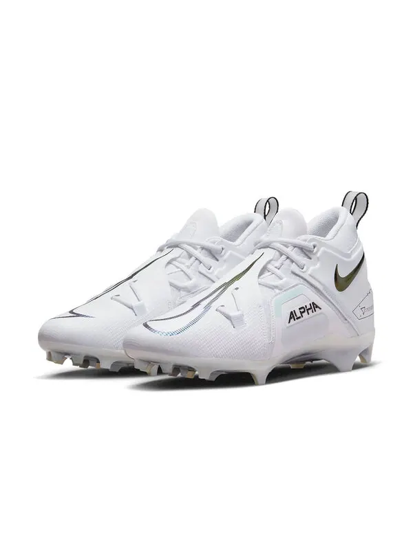 Футбольные бутсы Nike Alpha Menace 3 — изображение 4 из 4, белый/золотистый