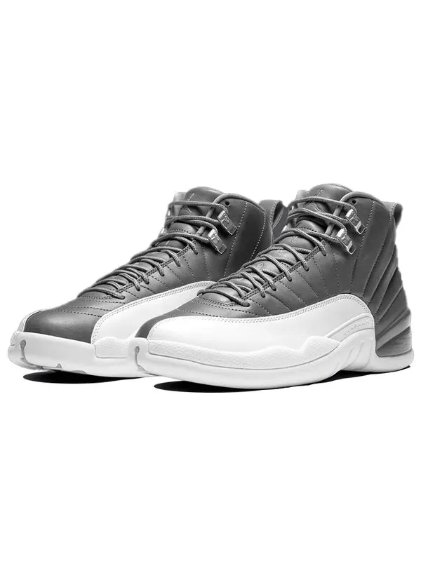Кроссовки 12 retro 'stealth' Air Jordan — изображение 2 из 4, белый/серый