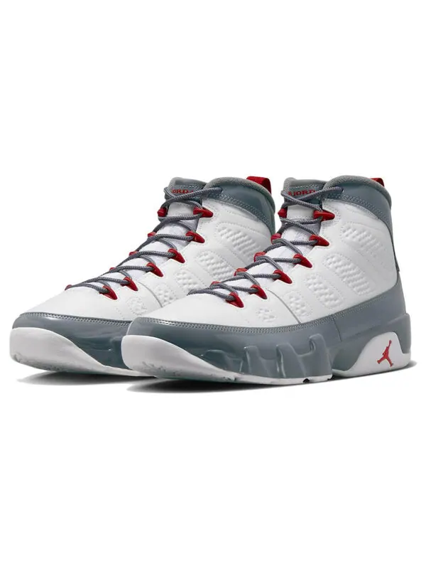 Кроссовки 9 ретро Air Jordan — изображение 4 из 4, белый/серый