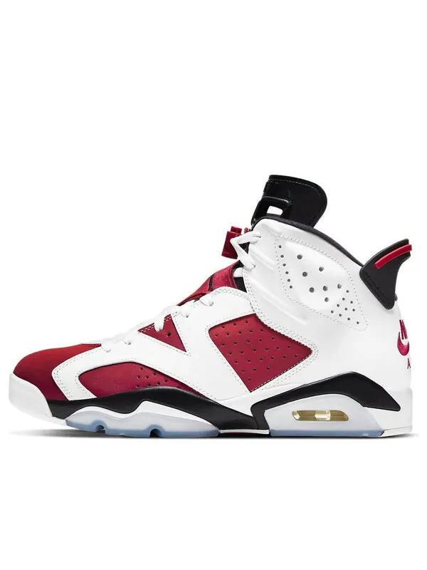 Кроссовки 6 retro og 'carmine' 2021 Air Jordan — изображение 1 из 4, белый/черный
