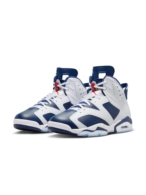 Кроссовки 6 ретро Air Jordan — изображение 2 из 4, белый/синий