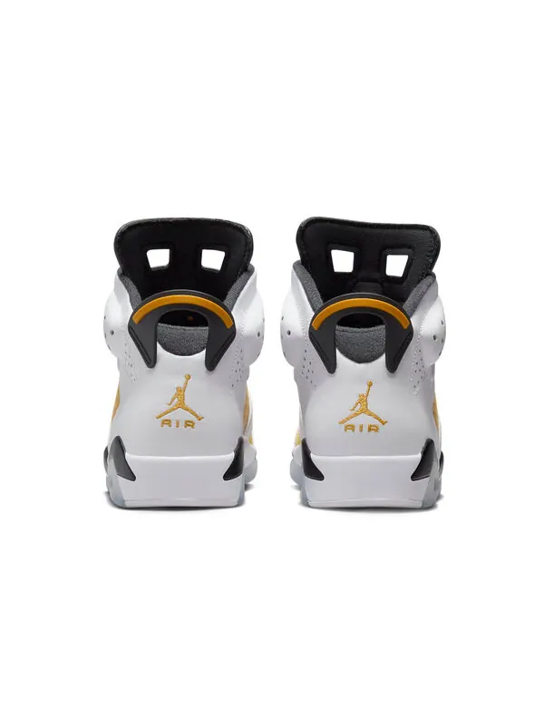 Кроссовки Air Jordan 6 Retro 'Yellow Ochre' — изображение 4 из 4, белый/желтый/черный