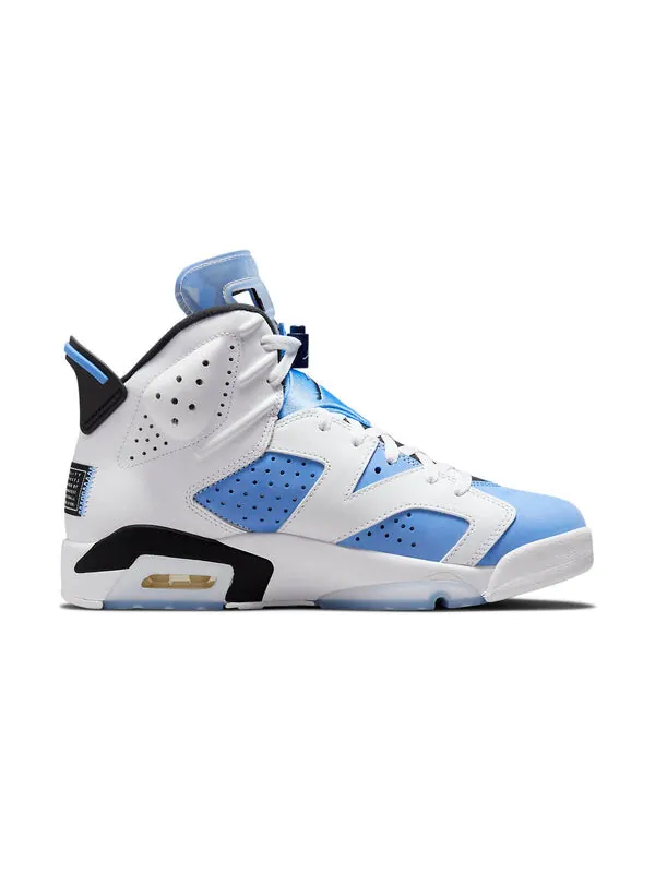 Кроссовки 6 retro 'unc home' Air Jordan — изображение 2 из 4, белый/синий