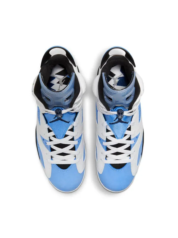 Кроссовки 6 retro 'unc home' Air Jordan — изображение 4 из 4, белый/синий