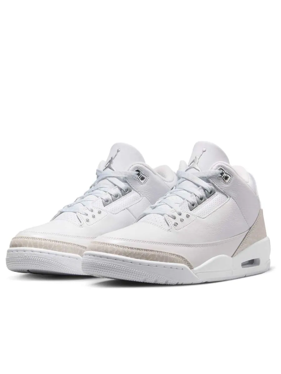 Кроссовки Air Jordan 3 'Pure Money' — изображение 3 из 6, белый
